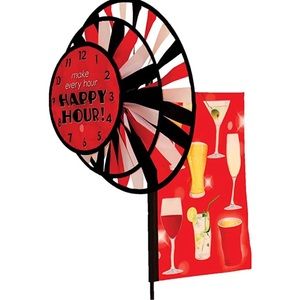 Happy Hour Dual Spinner Wheels with Flag- In the Breeze